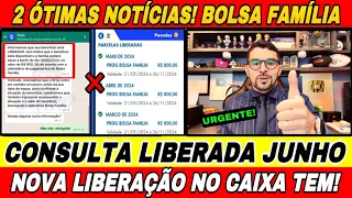 2 ÓTIMAS NOTÍCIAS! BOLSA FAMÍLIA: CONSULTA JUNHO LIBERADA! NOVA LIBERAÇÃO PARA QUEM ESTAVA BLOQUEADO