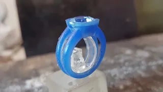 Aquamarine 18k Gold Ring from Start to Finish