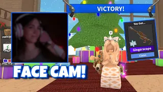 PLAYING THE MM2 CHRISTMAS EVENT W/ FACE CAM!