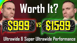 RX 7900 XTX vs RTX 4090 Raster & Ray Tracing Performance at Ultrawide & Super Ultrawide resolutions