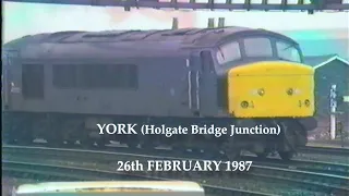 BR in the 1980s York Holgate Bridge Junction in February 1987