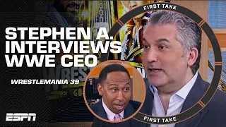 Stephen A. interviews WWE CEO Nick Khan about WrestleMania 39 | First Take