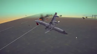 Semi-realistic air crash in Besiege