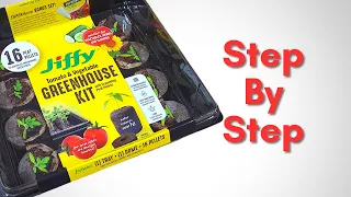 Easiest Way to Start Seeds Indoors - Jiffy Greenhouse Seed Starting Kit Step by Step for Beginners