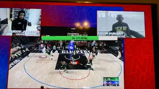 Kevin Durant Vs Derrick Jones Jr Live 2k20