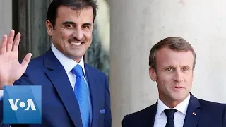 France's President Macron Meets with Qatar's Emir