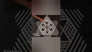 Margazhi madham special padi kolam design / Beautiful rangoli design / Krishna creation / Rangoli