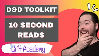 D&D DM Toolkit | 10 Second Reads | 1 Minute Dungeons & Dragons Tips