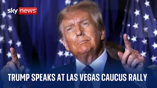 Watch: Trump delivers remarks to a Team Trump Nevada Commit to Caucus Rally in Las Vegas