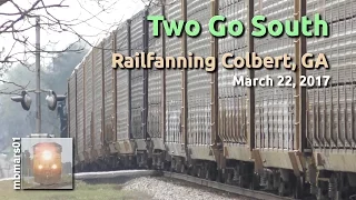[4h] Two Go South, Railfanning Colbert, GA 03/22/2017 ©mbmars01