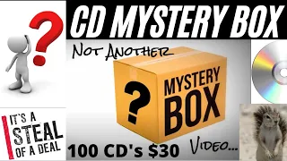 100 CD Mystery Box $29.89 from eBay.  What did we get?