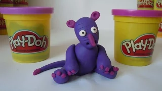 Как слепить из пластилина Плей До носорога. How to make a rhinoceros of Play-Doh.