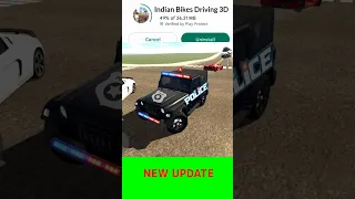 Police Thar का Cheat Code in Indian Bikes Driving 3d | #shorts