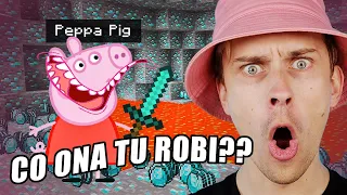 ŚWINKA PEPPA ale to MINECRAFT ⛏️ MOJA REAKCJA NA