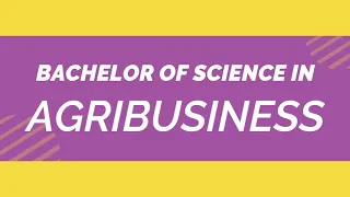 BACHELOR OF SCIENCE IN AGRIBUSINESS - WMSU COLLEGE OF AGRICULTURE