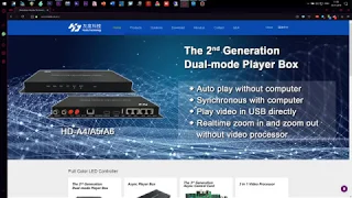 HUIDU HDplayer настройка асинхронного контроллера C30, A30. SSX file making.