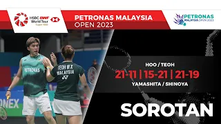 Hoo/Teoh 2 - 1 Yamashita/Shinoya | Pusingan ke-32 | Petronas Terbuka Malaysia 2023