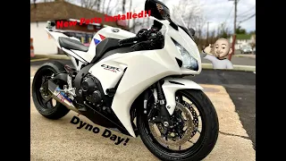 2012 CBR 1000RR gets new flash and tune! | New Parts installed | Dyno tuning | Test hit