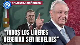 AMLO dijo respetar la postura de Marcelo Ebrard sobre el proceso de Morena