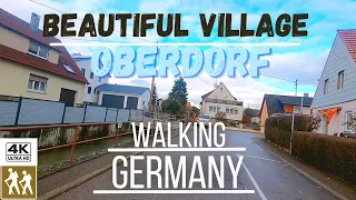 [4K 60fps] Germany Walking Tour | Walk in Beautiful village Oberdorf |