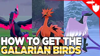 How to Get Galarian Birds, Articuno, Zapdos, & Moltres in Pokemon Sword and Shield DLC Crown Tundra