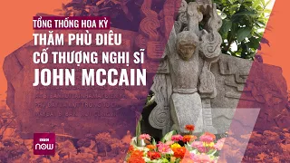 Tổng thống Mỹ Joe Biden thăm phù điêu cố thượng nghị sĩ John McCain trước khi rời Hà Nội | VTC Now