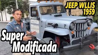 💥JEEP Willys 1959 Pick Up con motorsote!! y adaptada para todo terreno