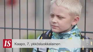 Kaapo 7 v. - eka koulupäivä edessä