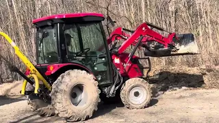Clearing the driveway with TYM T474 HST tractor