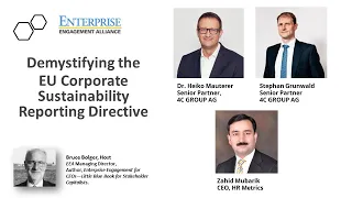 EU Corporate Sustainability Reporting Directive—An Opportunity or Compliance Challenge?