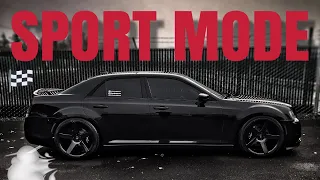 DOES THE SPORT MODE BUTTON MAKE YOUR CUSTOM MODDED CHRYSLER 300 ANY FASTER OR LOUDER?