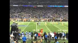 Aaron Rodgers 'Hail Mary' vs. Lions almost hit 'Stadium Ceiling' (In Stadium)