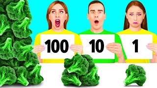 100 Schichten Nahrung Challenge | Streichkriege von BooBoom Challenge