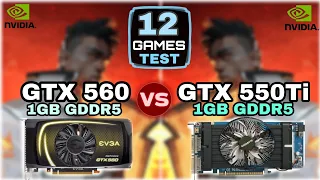 GTX 560 vs GTX 550 ti | 12 Games Test | Which Is Best ?