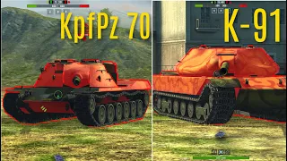 ЧТО ЛУЧШЕ KpfPz 70 или К-91 Wot blitz