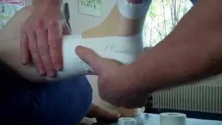 How to stabilise an Ankle (inversion injury) using Athletic Tape - Part 2