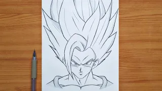 How to draw Gohan || Gohan Beast step by step || easy tutorial