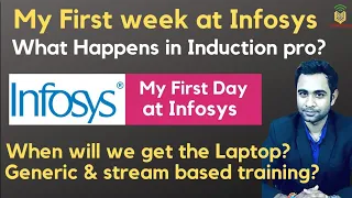 INFOSYS- First Day at Infosys! Generic & Stream Based Training | Induction? | Laptop? | Must Watch