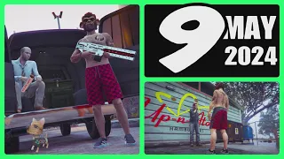 The Gun Van location & Street Dealers today May 9 2024 in GTA 5 (no RAILGUN this week)