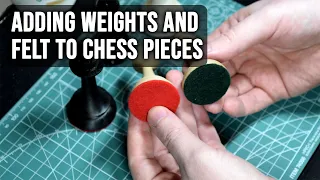 How to add weights and felt bases to your 3D printed chess pieces