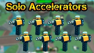 Solo Accelerators and Support Fallen Mode Roblox Tower Defense Simulator