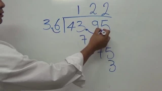 Divisiones con punto decimal en divisor y dividendo.