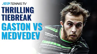 Hugo Gaston vs Daniil Medvedev THRILLING Tiebreak | Paris Masters 2021