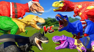 All Dinosaurs Fighting TRex & IRex Green Dinosaur Indominus Rex Color Pack Jurassic World Evolution