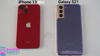 Apple iPhone 13 Mini vs Samsung Galaxy S21 Speedtest and Camera Comparison