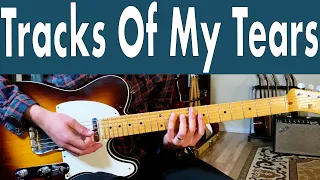 Smokey Robinson & The Miracles Tracks Of My Tears Guitar Lesson + Tutorial + TABS