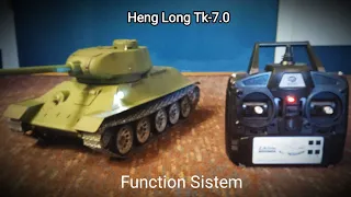 Rc 1/16 T34 heng long tk-7.0 functions operation controls