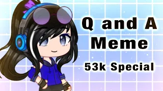 Q and A Meme || 53k Special || Please Read the Description