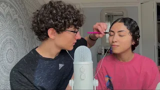 ASMR My Neighbor Does My Makeup