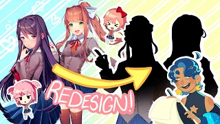 redesigning doki doki literature club! ♡ || speedpaint + commentary